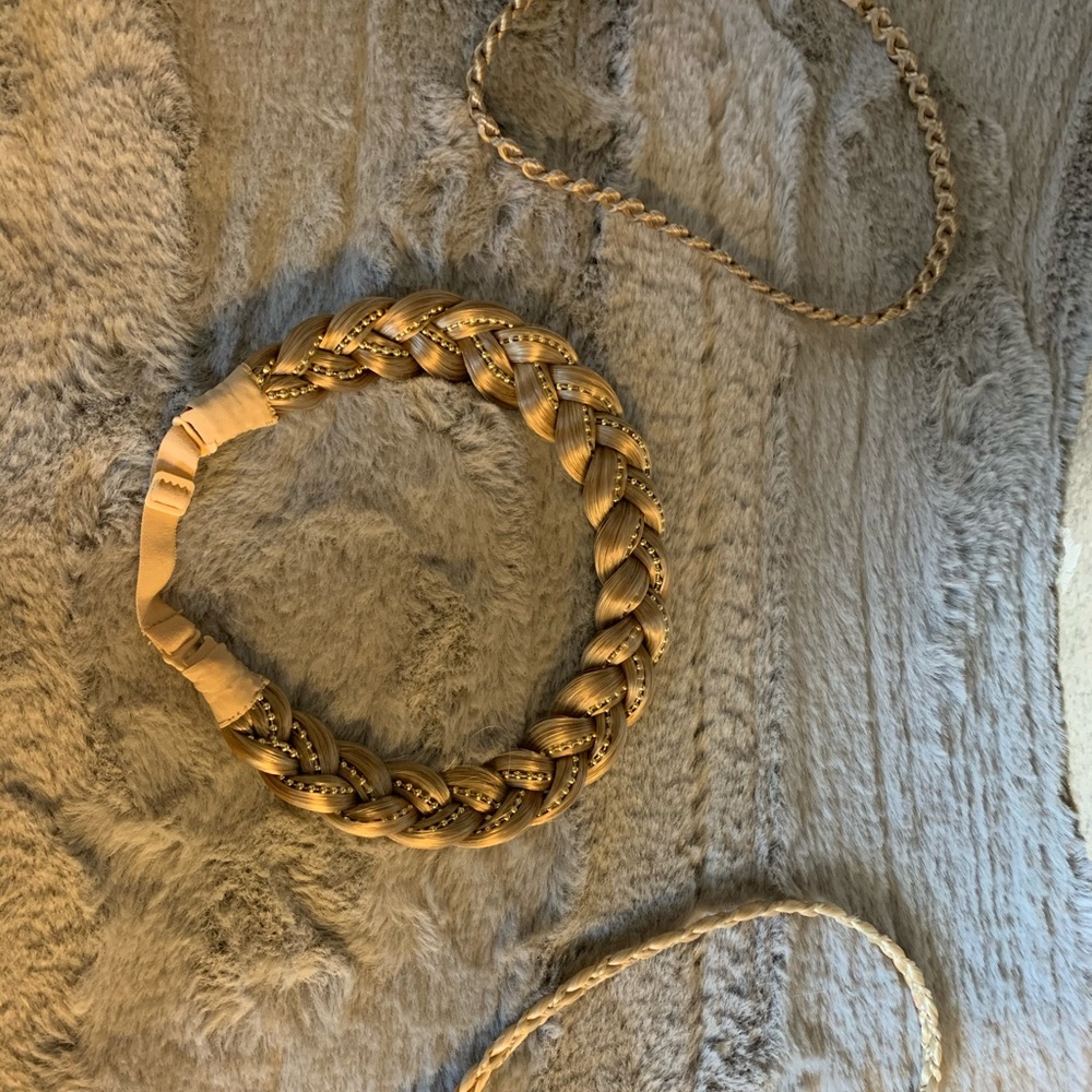 Braided hair headbands